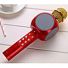 Безпровідний мікрофон караоке WS-1816 червоний з функцією зміни тембру голосу Лучшая цена, фото 4