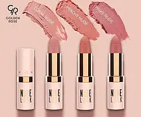 Нюдовая матова помада для губ Golden Rose Nude Look Perfect Matte Lipstick 03 Pinky Nude