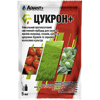 Післясходовий гербіцид від бур'янів Цукрон для цибулі, капусти, моркви, полуниці, газону 5 мл на 1 сотку
