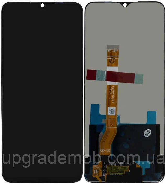 Дисплей модуль тачскрин Realme C35 чорний оригінал, фото 1