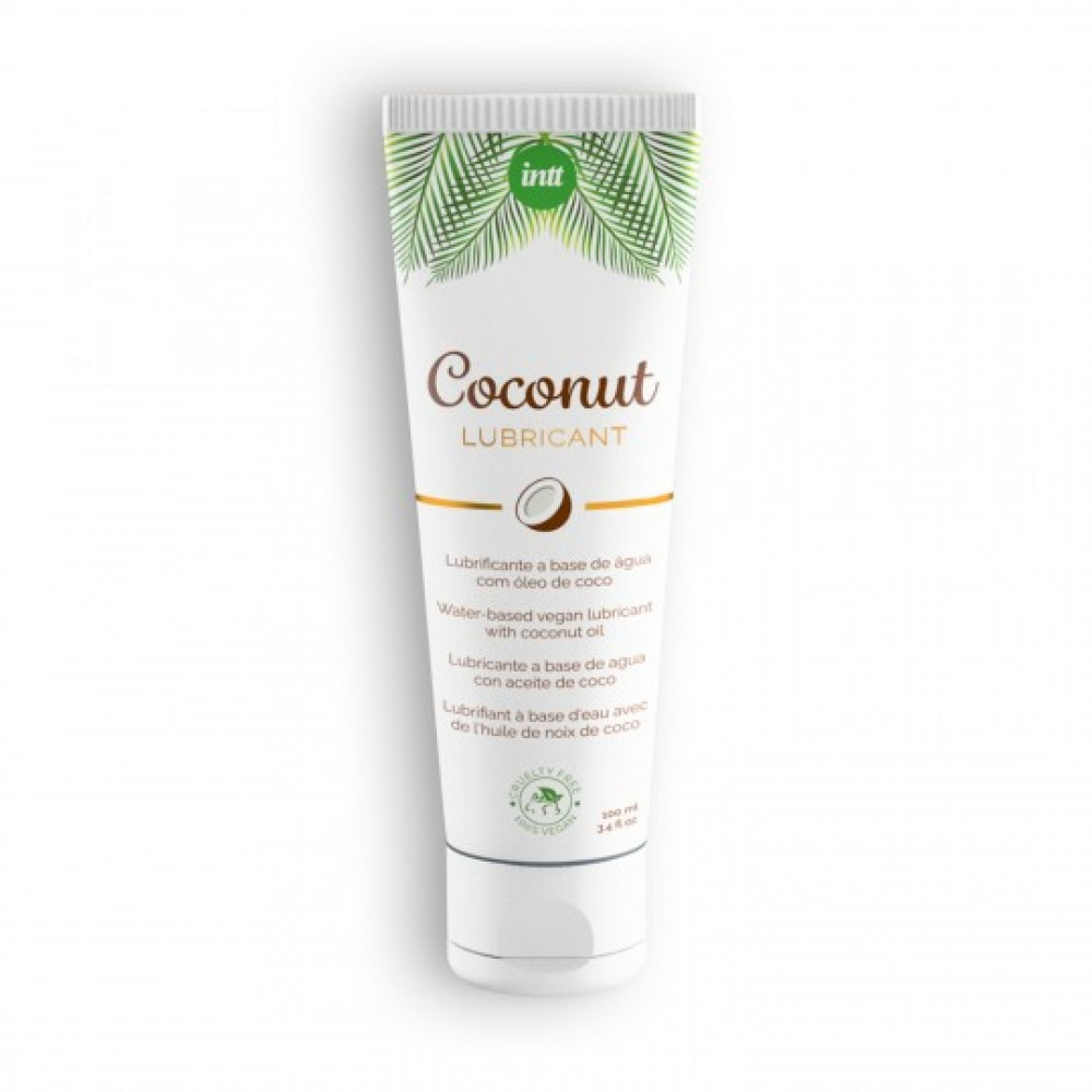 Лубрикант на водній основі з ароматом кокосу Intt Coconut 100 мл, фото 1