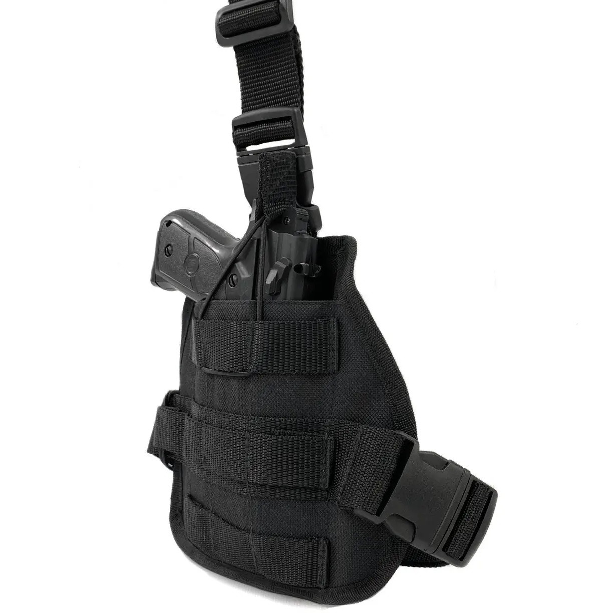 Кобура на стегно для ПМ з Molle чорна (LE2438)