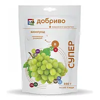 Удобрение водорастворимое кристаллическое Супер Виноград 250г 250 гшт. GreenMarket