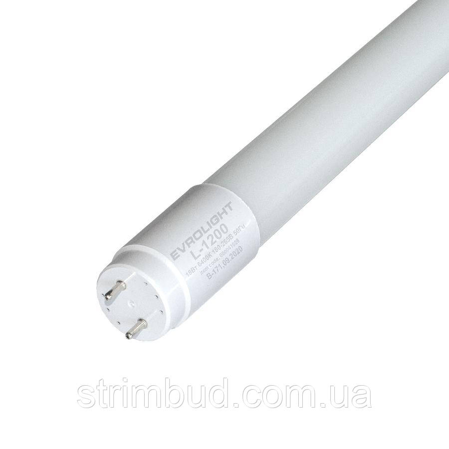 Лампа EVROLIGHT L-1200 6400 K 18 Вт G13 T8 трубчаста LED
