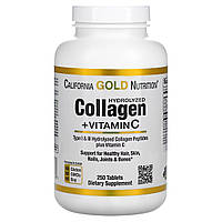 Колаген Гідролізовані пептиди + Вітамін С, Hydrolyzed Collagen Peptides + Vitamin C, Type I & III, California