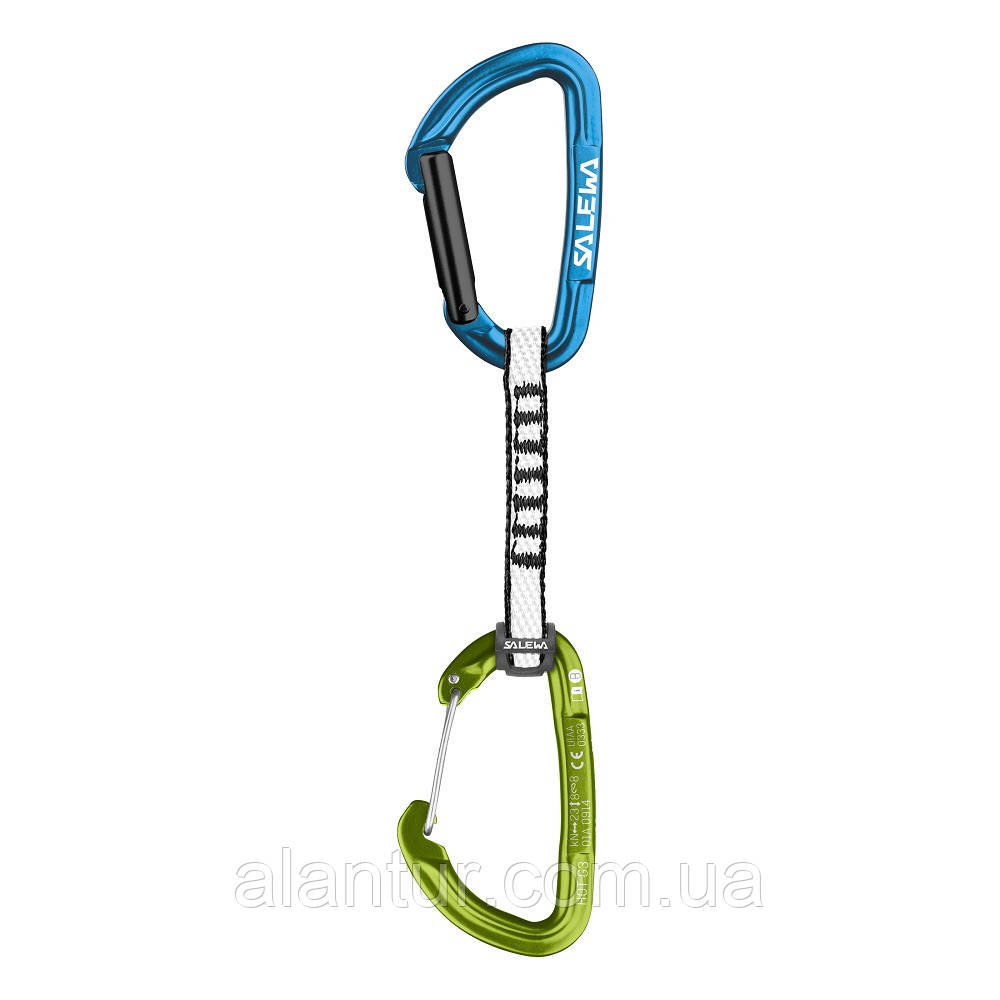 Видтяжка Salewa Hot G3 Dyneema straight/wire express set синий/зелений - фото 1 - id-p1700968691