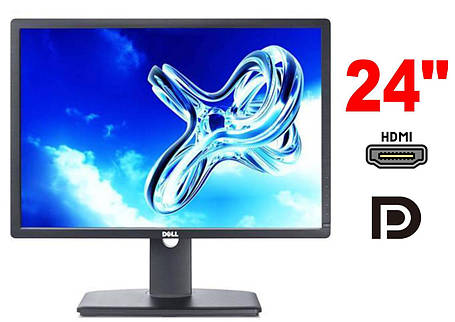 Монитор Dell U2413f / 24" (1920x1200) IPS / 1x DVI, 1x HDMI, 2x DisplayPort, 1x miniDP, 4x USB 3.0, 1x USB Type-B, 1x Audio, 1x, фото 2
