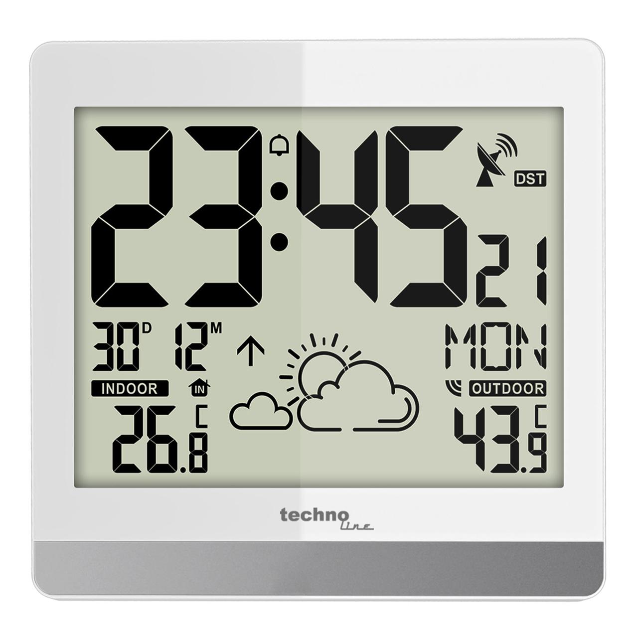Годинник натиснений Technoline WS8119 White (WS8119)