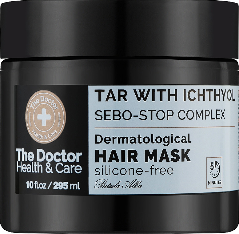 Маска The Doctor Health&Care "Дігтярна з іхтіолом" Проти лупи 295 мл