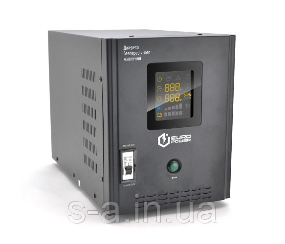 ДБЖ з правильною синусоїдою Europower PSW-EP7000TW48 (4900 Вт) 20/30А, під зовнішню АКБ 48В, Q1