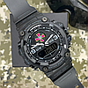 Тактичний годинник чоловічий наручний з логотипом ЗСУ Skmei Tactic водонепроникний армійський протиударний, фото 6