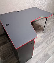 Комп'ютерний стіл геймерський письмовий Буст сучасний ігровий для пк комп'ютера геймера школяра офісу дому геймерські столи, фото 3