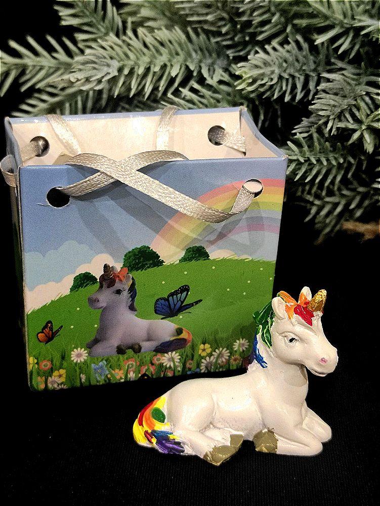 Статуетка керамічна єдиноріг у пакетику, фото 1