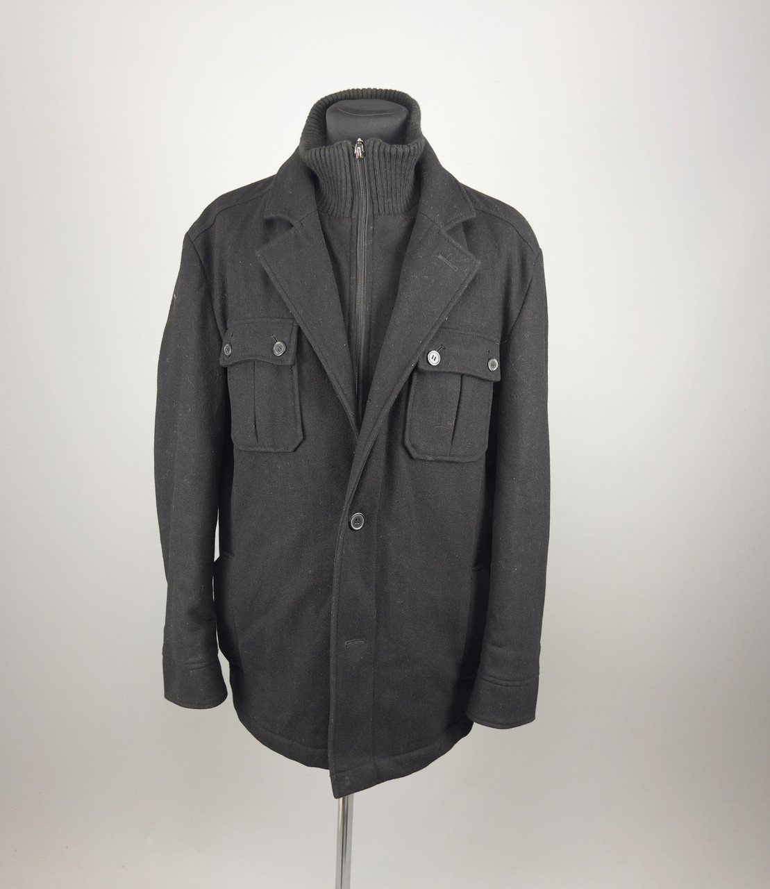 Пальто фірмове Biaggini, чорне,  Розмір 50 (L), Дуже хороший стан