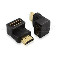 Переходник HDMI(f) - HDMI (m) угол 90 градусов