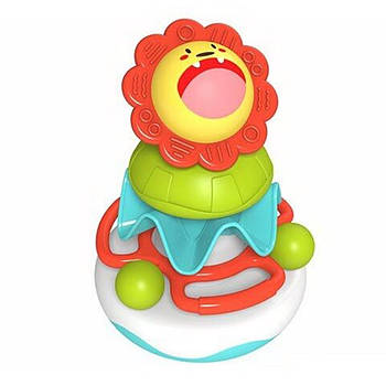 Дитяча музична пірамідка "Левеня" (автоматичне обертання, звуки, мелодії, англійське озвучення) 2106