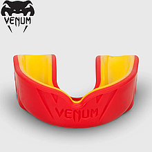 Капа для боксу одностороння капа боксерська для єдиноборств Venum Challenger Mouthguard Red Yellow