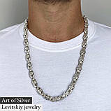 Срібний 925 православний комплект браслет і ланцюг із чорнуванням, фото 2