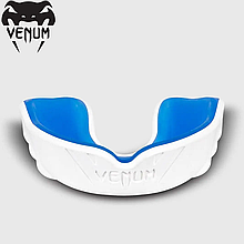 Капа для боксу одностороння капа боксерська для єдиноборств Venum Challenger Mouthguard White Blue