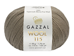 Пряжа Wool 115 Gazzal-3303 беж