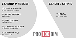 Адреси салонів Просто Дім