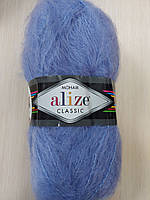 Пряжа Alize Mohair Classic New (Ализе Мохер классик) мохер-25%, шерссть-24%, акрил-51% №40 блакитний