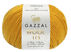 Пряжа Wool 115 Gazzal-3316 охра
