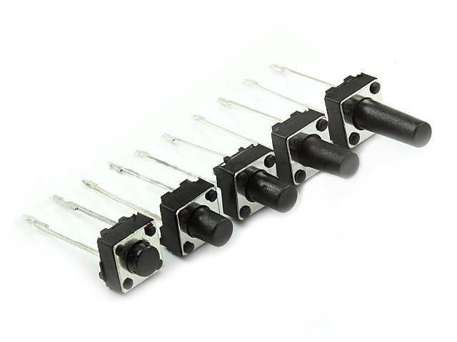 Тактова кнопка 2pin 6х6х7,5мм,шток=4.0 мм