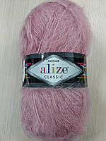 Пряжа Alize Mohair Classic New (Ализе Мохер классик) мохер-25%, шерссть-24%, акрил-51% № 161 пудра