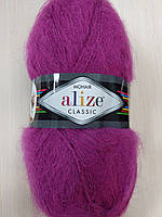 Пряжа Alize Mohair Classic New (Ализе Мохер классик) мохер-25%, шерссть-24%, акрил-51% № 209 фуксія