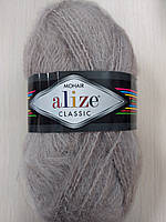 Пряжа Alize Mohair Classic New (Ализе Мохер классик) мохер-25%, шерссть-24%, акрил-51% № 541 норка