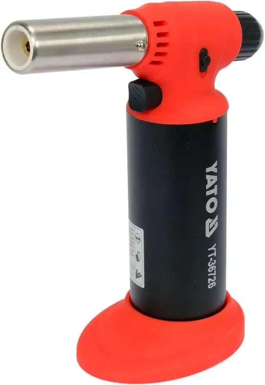 Пальник газовий (бутан) з п'єзопідпалом YATO 1350 °C