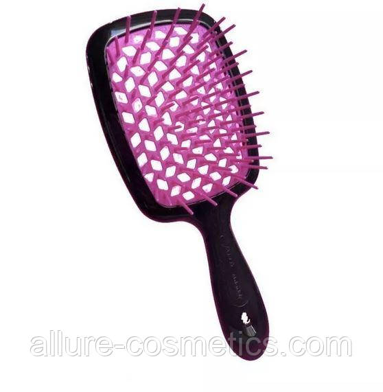 Гребінець (міні версія) Janeke superbrush the original Small Чорний + фіолетовий