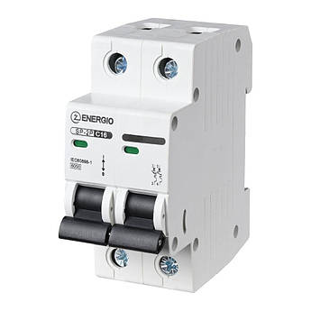 Автоматичний вимикач ENERGIO SP-2P C 16 А 4.5 кА