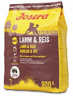 Сухой корм для взрослых собак JOSERA Lamm & Reis 0.9кг