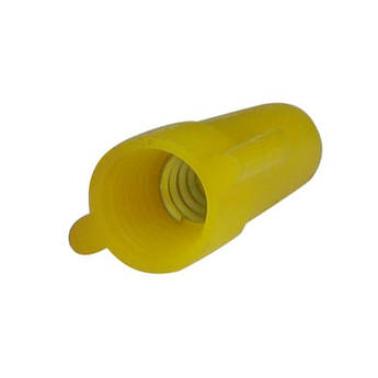 Подвійні ковпачки для скручування кабелю ENERGIO d12,5 мм жовті (100 шт.)