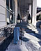 Плед в'язаний Ohaina 180x100 Slate Blue, фото 9