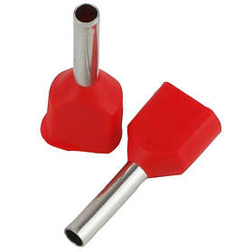 НАКІНЕЧНИКИ ІЗОЛЮВАНІ ВТУЛОЧНІ НА 2 ПРОВОДИ TE