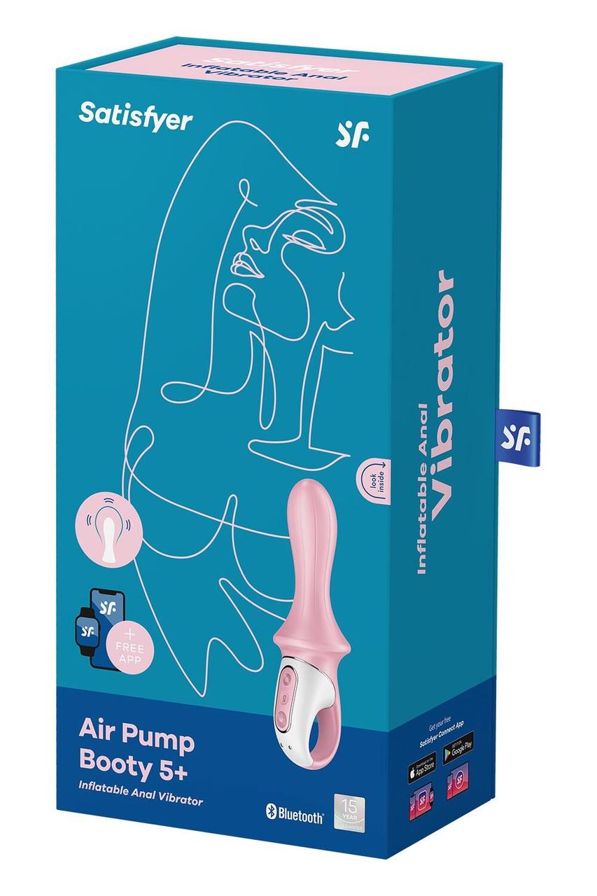 Air Pump Booty 5+ Satisfyer анальний смарт-стимулятор з вібрацією, фото 1