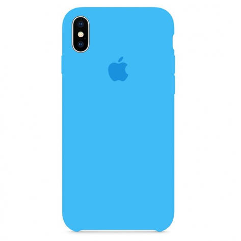 Чохол Silicone Case для iPhone Xs Max Light Blue 16, фото 1