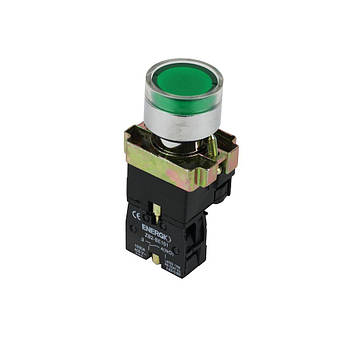 Кнопка ENERGIO XB2-BW3371 ПУСК з індикатором зелена NO