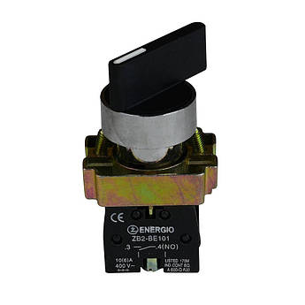 Перемикач секторний ENERGIO XB2-BJ21 1-0 довга ручка NO