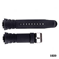 Ремінець для годинника Skmei 1820/1560/1561/1068/1231/1301/M-Tac black-black