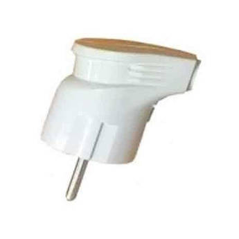 Виделка побутова ENERGIO 16А кутова з/к біла