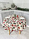 Скатертина новорічна на стіл кругла гобеленова SPARKLE, фото 5