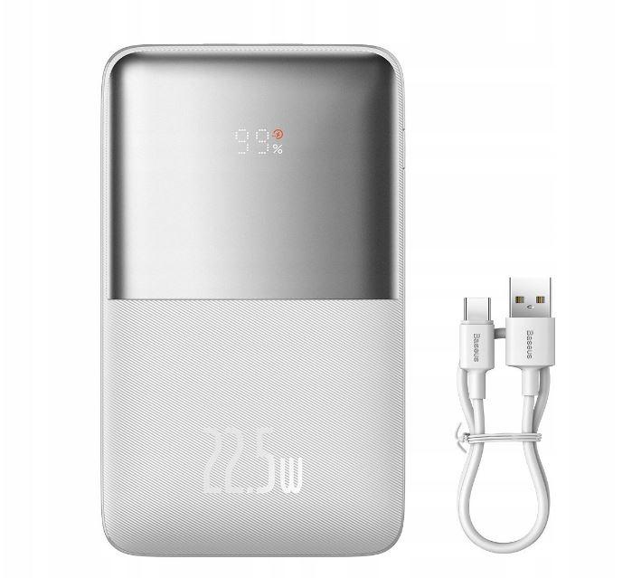 Powerbank зовнішній акумулятор Baseus 20000 мАг 22.5W білий