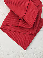 Кашкорсе Красный для двухнитки  присутня текстурована смуга по згину