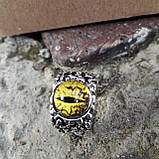 Чоловіче жіноче кільце очей змії жовтий розмір регулюється, фото 3