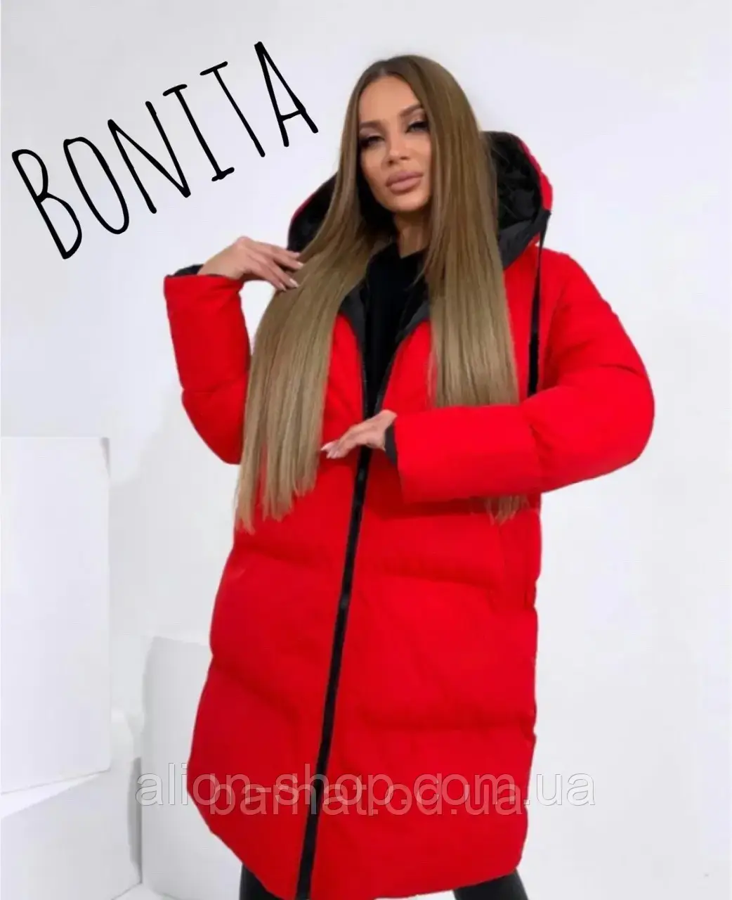 Женская зимняя двухсторонняя куртка в расцветках силикон 300 норма и батал новинка 2023 - фото 8 - id-p1701246317