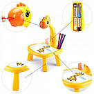 Дитячий стіл із проєкцією у формі жирафа, фото 2